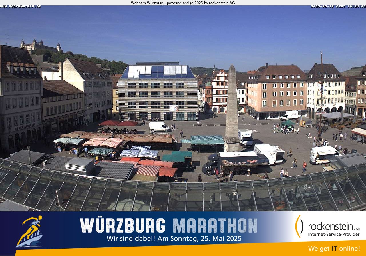 Blick auf den Würzburger Markt